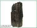 Schwarzer Turmalin - Naturkristall mit Glimmer